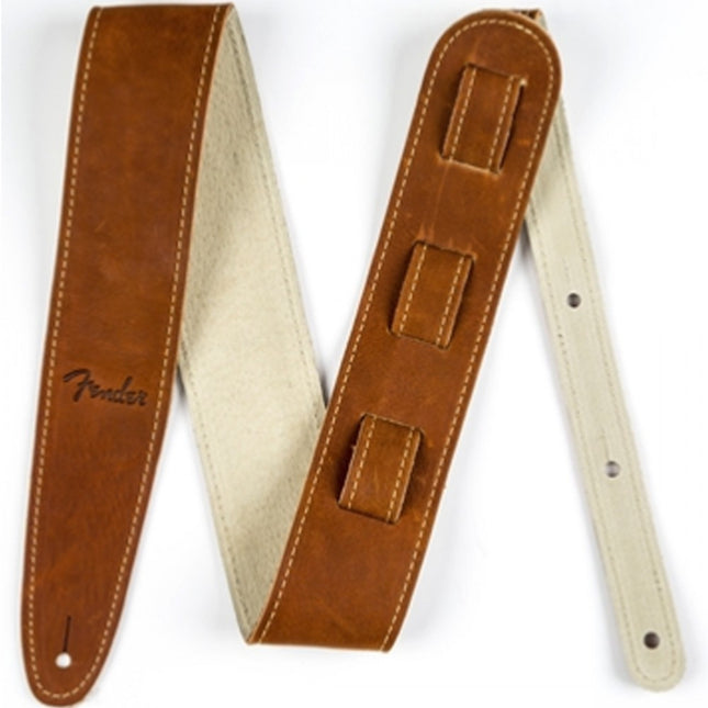 Fender Ball Glove Leather Guitar Strap - Brown