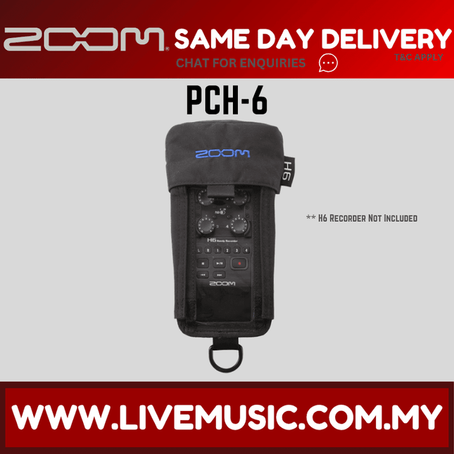 Zoom PCH-6 Protective Case for Zoom H6 Handy Recorder (PCH 6/PCH6)