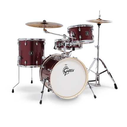 Gretsch GE4S484RS - Energy 4-Piece Drum Set - Ruby Red Sparkle (GE-4S484-RS)