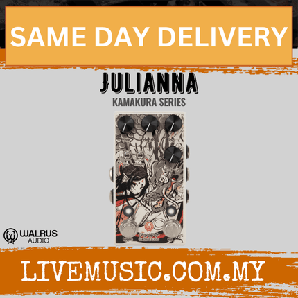 Walrus Audio Julianna Stereo Chorus/Vibrato Guitar Effects Pedal, Kamakura Series