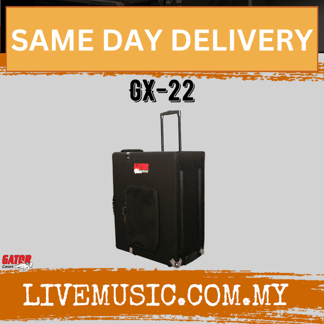 Gator GX-22 Larger Size Cargo Case with Tow Handle and Wheels (GX22/GX 22)