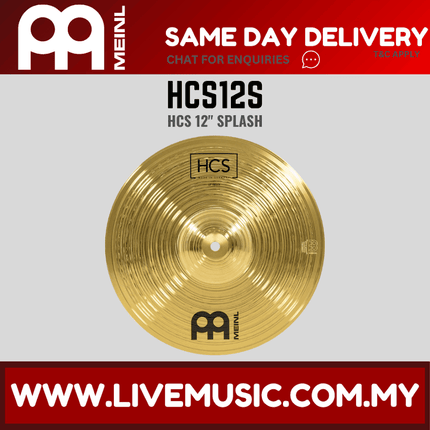Meinl Cymbal HCS12S 12inch HCS Splash For Drum Set