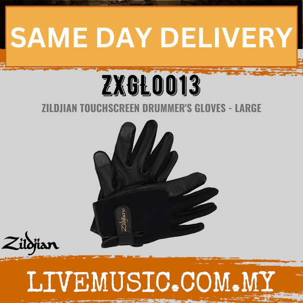 Zildjian ZXGL0013 Touchscreen Drummer Glove Large (ZXGL0013)