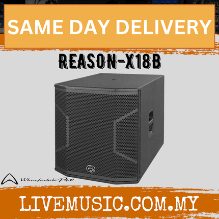 WHARFEDALE PRO REASON-X18B Series 1000 Watts RMS 18" Passive Subwoofer (REASON X18B/REASONX18B)