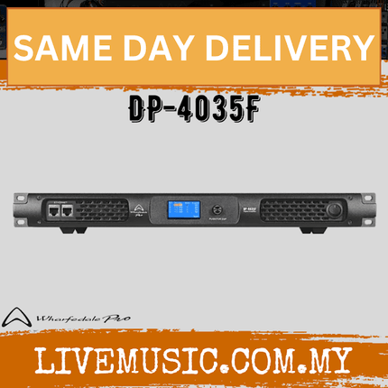 WHARFEDALE PRO DP4035F Series Quad Channel 350 Watts @ 8 Ohms Amplifier with Ethernet (DP 4035F/DP-4035F)