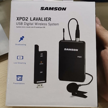Samson Stage XPD2 Lavalier Presentation Digital Wireless System With USB Receiver (XPD 2/XPD-2)