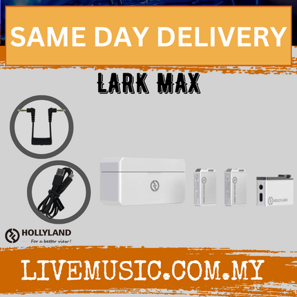 Hollyland LARK MAX Duo 2-Person Wireless Microphone System - White