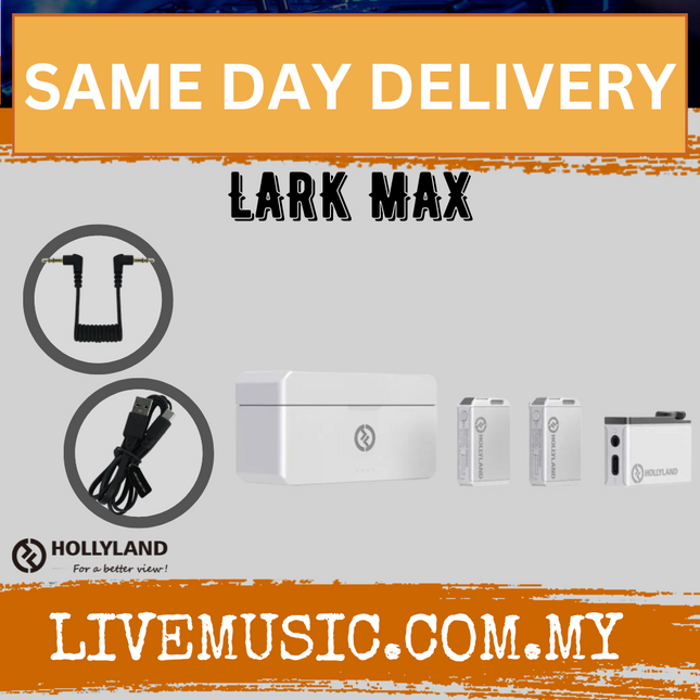 Hollyland LARK MAX Duo 2-Person Wireless Microphone System - White