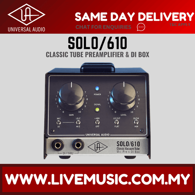 Universal Audio SOLO/610 Tube Desktop Microphone Preamp ( SOLO610 / SOLO-610 )