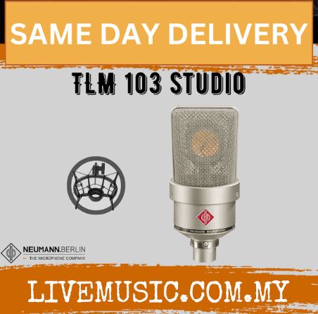 Neumann TLM 103 Studio Set Large-Diaphragm Condenser Microphone - Matte Nickle ( TLM103 / TLM-103 )