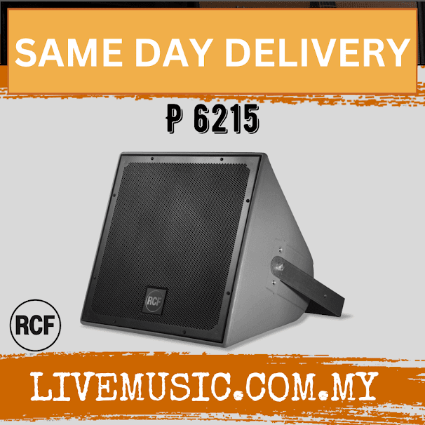 RCF P 6215 15" 600W Weatherproof 2-Way Speaker System - Black ( P6215 / P-6215 )