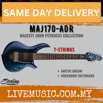 Sterling John Petrucci MAJ170 7-String Electric Guitar Rosewood Fretboard - Arctic Dream (MAJ-170)