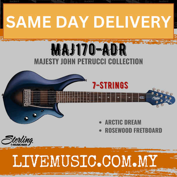 Sterling John Petrucci MAJ170 7-String Electric Guitar Rosewood Fretboard - Arctic Dream (MAJ-170)