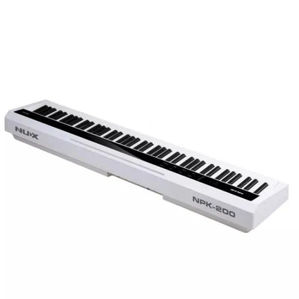 NUX NPK-200 88 Key Digital Piano Wooden Stand 3 Pedal Bench Weighted Keyboard - White ( NPK 200 NPK200 )