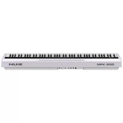 NUX NPK-200 88 Key Digital Piano Wooden Stand 3 Pedal Bench Weighted Keyboard - White ( NPK 200 NPK200 )