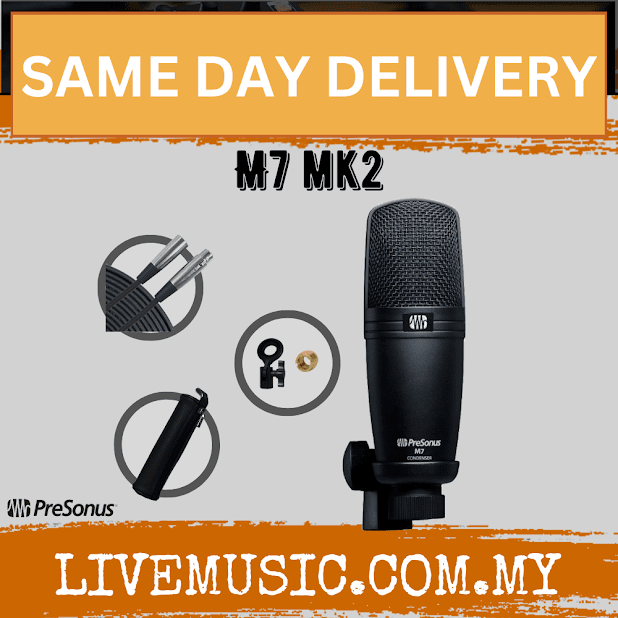 PreSonus M7 MKII Cardioid Condenser Microphone (M-7 MK2 / M7MK2)