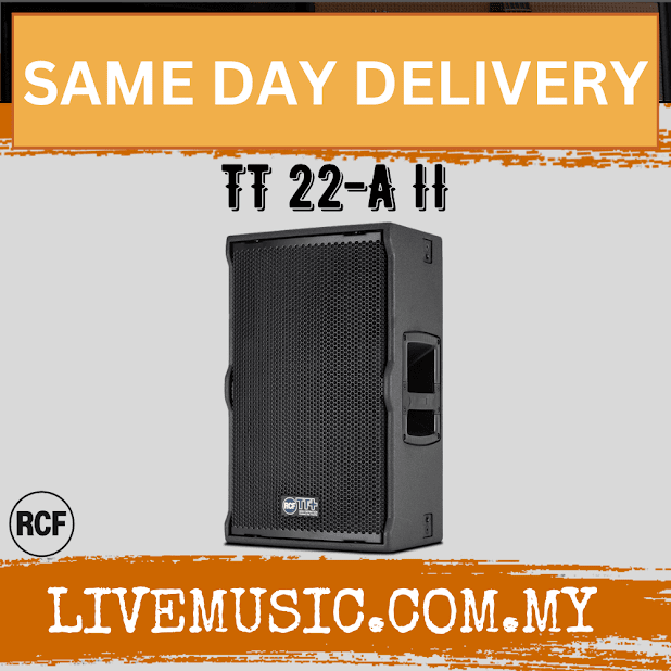 RCF TT 22-A II 2-Way Active High-Output Speaker - Each / Pair ( TT 22 A II / TT22A )