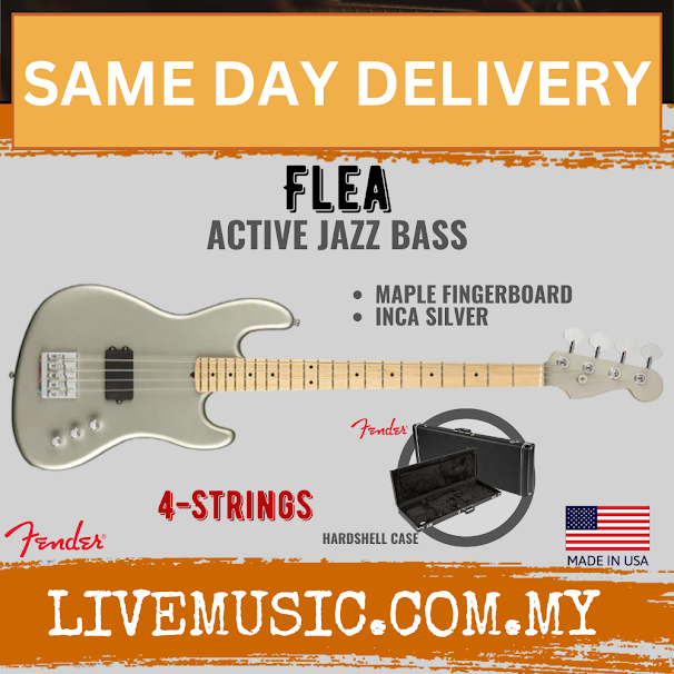 Inca Silver active jazz bass guitar with maple fingerboard and 4-string