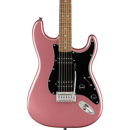Squier Affinity Series HH Stratocaster Electric Guitar, Laurel Fretboard - Burgundy Mist