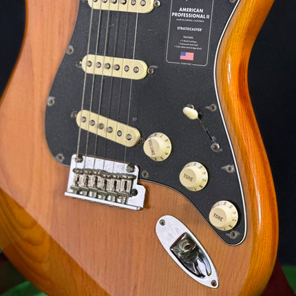 DISPLAY - Fender American Professional II Stratocaster Electric Guitar, Maple Fretboard - Roasted Pine