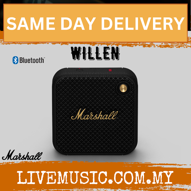 Marshall CE Willen Portable Bluetooth Speaker - Black Brass