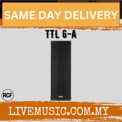 RCF TTL 6-A Three Way Active Line Array Module - Each / Pair ( TTL 6 A / TTL 6A / TTL6A )