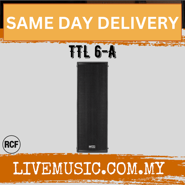 RCF TTL 6-A Three Way Active Line Array Module - Each / Pair ( TTL 6 A / TTL 6A / TTL6A )