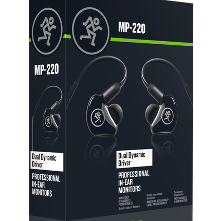 Mackie MP-220 Dual Dynamic Driver Professional In-Ear Monitors (MP220/MP 220)