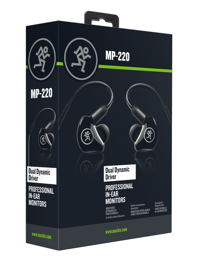 Mackie MP-220 Dual Dynamic Driver Professional In-Ear Monitors (MP220/MP 220)