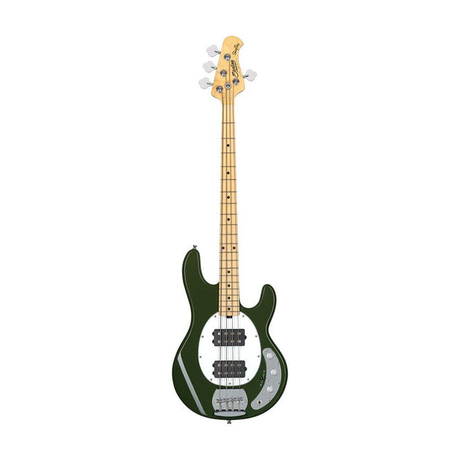 Sterling Ray4HH Stingray 4-String Electric Bass Guitar Maple Fretboard - Olive (Ray4 HH/Ray4)