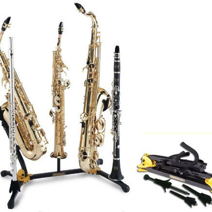 Hercules DS538B Alto/Tenor, Soprano Saxophone and Flute/Clarinet Stand (DS538B)