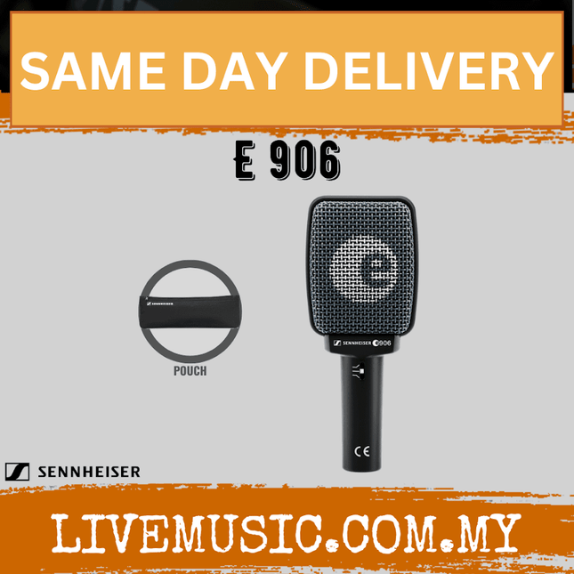 Sennheiser E 906 Supercardioid Dynamic Instrument Microphone (E906/E-906)