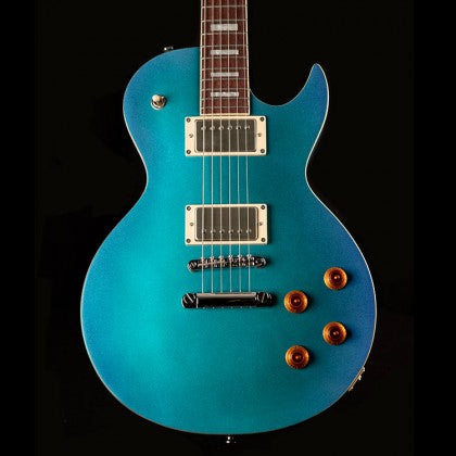 Cort CR200 Electric Guitar Jatoba Fretboard with Gig Bag - Flip Blue (CR-200/CR 200)