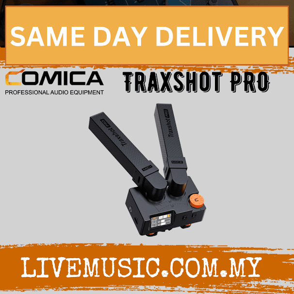 Comica Audio Traxshot PRO Super Cardioid Transformable All-in-One Shotgun Microphone (TRAXSHOT-PRO)