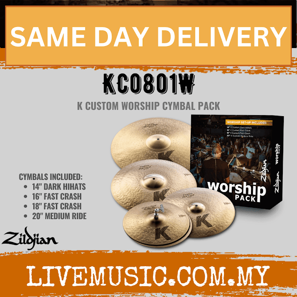 Zildjian K Series Custom Cymbal Set - Worship Pack (KC0801W)