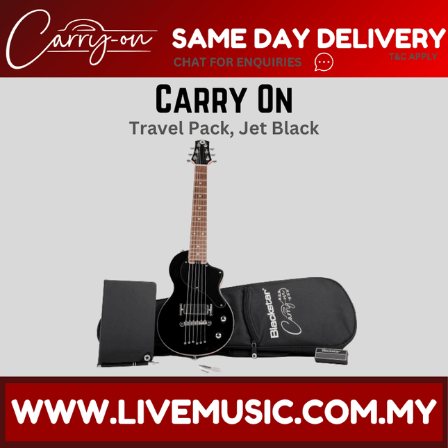 Blackstar Carry-On Travel Electric Guitar Pack - Jet Black