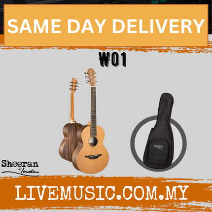 Sheeran by Lowden W01 Acoustic Guitar w/ Walnut Body & Cedar Top ( W 01 / W-01 )