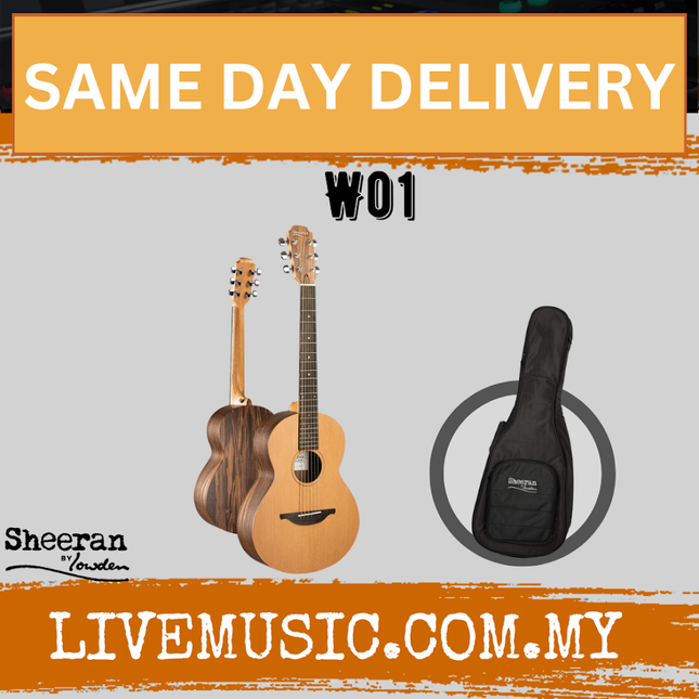 Sheeran by Lowden W01 Acoustic Guitar w/ Walnut Body & Cedar Top ( W 01 / W-01 )