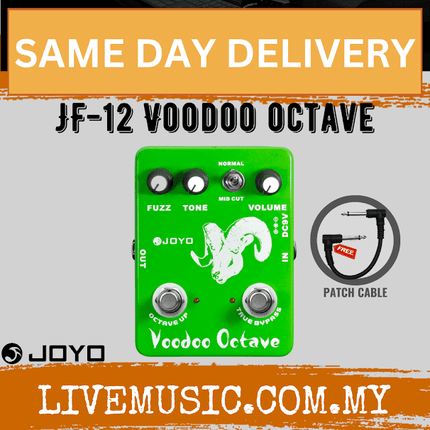 Joyo JF-12 Voodoo Octave Germanium Fuzz 60'S Rock Electric Guitar Effect Pedal With MID Cut ( JF12 / JF 12 )
