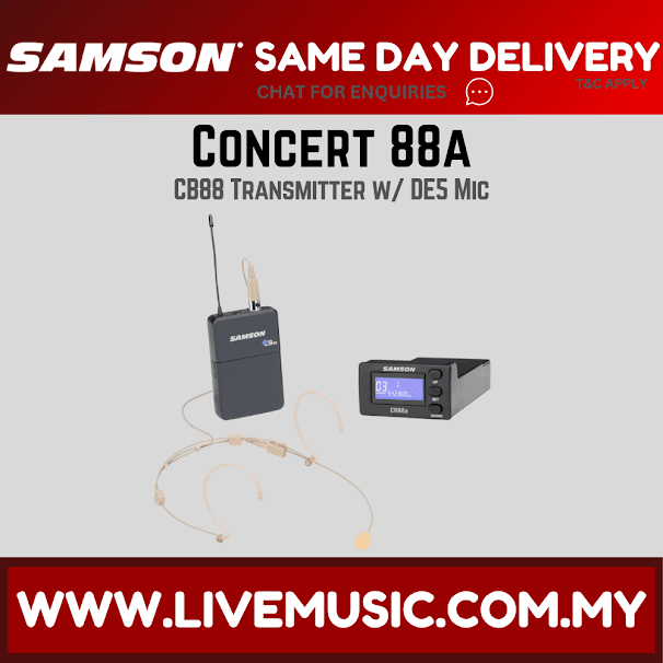 Samson Concert 88a Module W/cb88 Transmitter W/de5 Mic (CR88a/ CR 88a/ CR-88a)