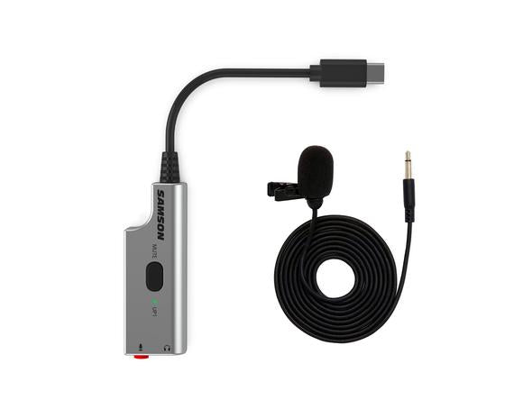 Samson LMU1 - Broadcast Lavalier Microphone with USB adapter (LMU 1/LMU-1)