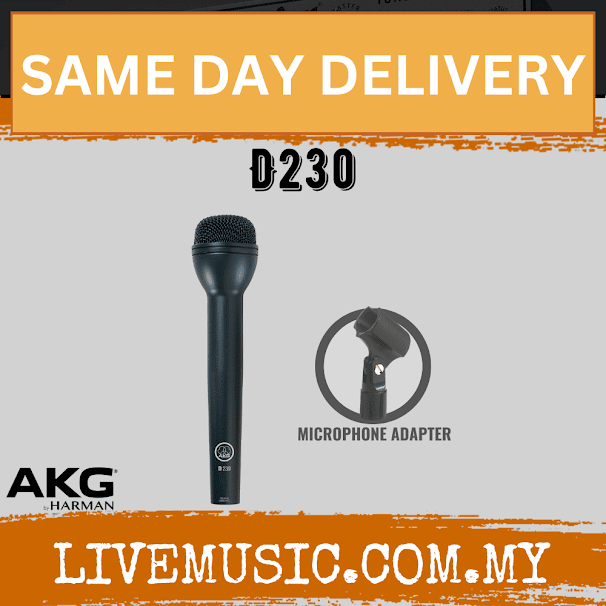 AKG D230 High Performance Dynamic ENG Microphone (D 230)