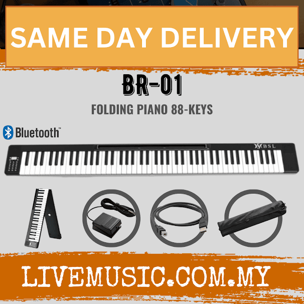 BSL BR-01 88 Keys Digital Piano With Touch Sensitivity Keyboard  ( BR 01 /  BR01 / LMC )
