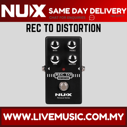 Nux Reissue Series Recto Distortion Effects Pedal