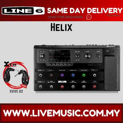 LINE 6 Helix - Multi-Effect Floorboard Xvive  Wireless System (LINE6/NUXB1)
