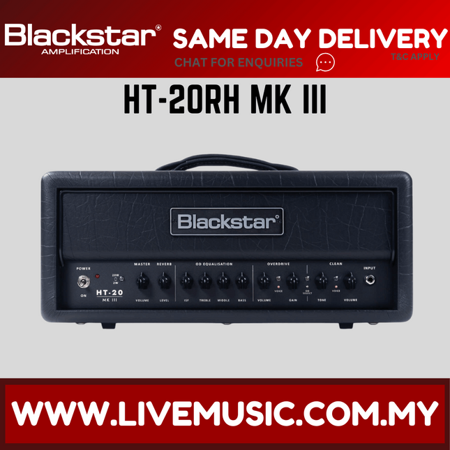Blackstar HT-20RH MKIII 20-watt Amplifier Head (HT 20RH/HT-20RH MKIII)