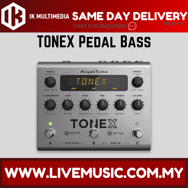 IK Multimedia TONEX Bass Edition Amp Pedal