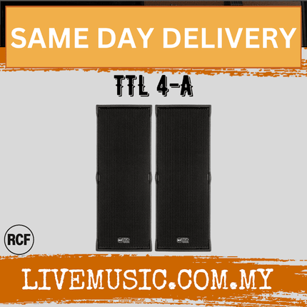 RCF TTL 4-A Dual 10" 2-Way 3200W Powered Line-Source Array Speaker with RDNet - Each / Pair ( TTL4 A / TTL4A / TTL 4A )