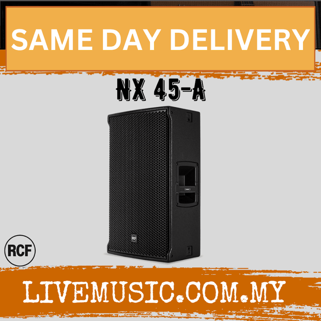 RCF NX 45-A TWO-WAY Multipurpose Active Acoustic Box With Speaker Stand And Cable - Each / Pair ( NX45A / NX 45 A )