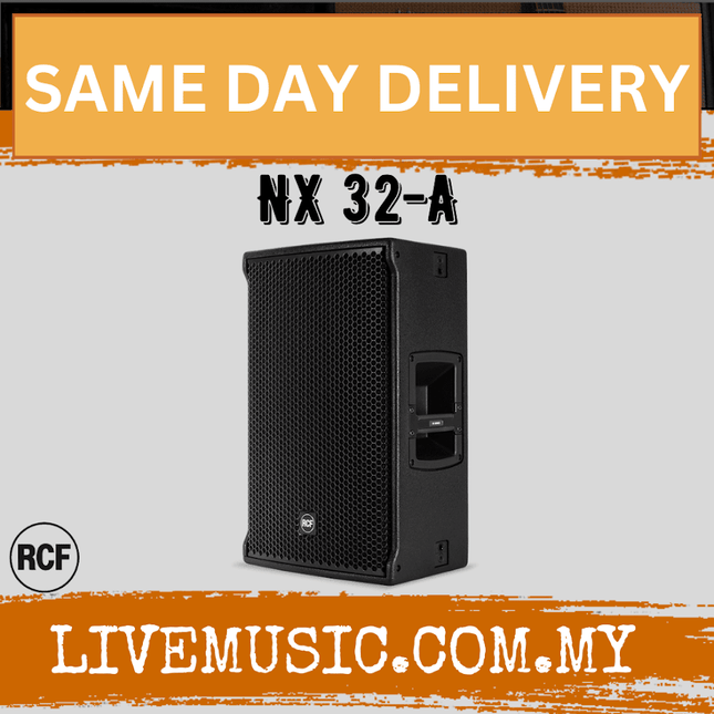RCF NX 32-a Active Two Way Multipurpose Speaker With Speaker Stand And Cable - Each / Pair ( NX32A / NA 32 A )